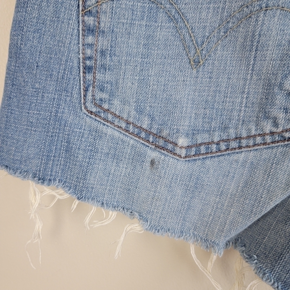 Levi's 2 569 Loose Cutoff Distressed High Rise Festival Jean Shorts Vintage Y2K - Picture 9 of 16